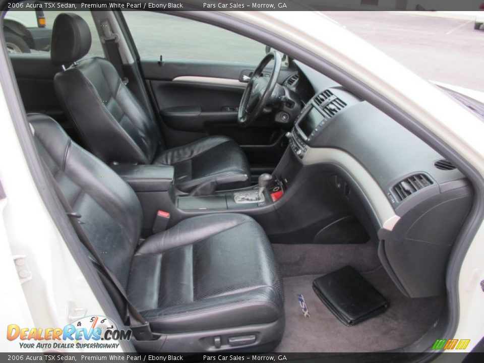 2006 Acura TSX Sedan Premium White Pearl / Ebony Black Photo #11