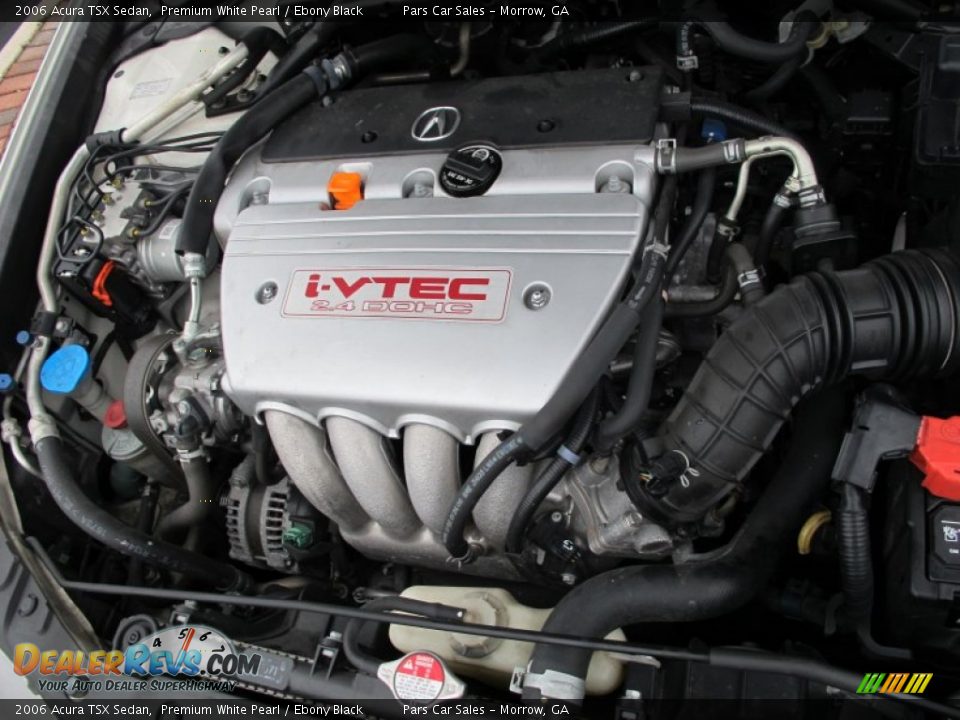 2006 Acura TSX Sedan Premium White Pearl / Ebony Black Photo #15