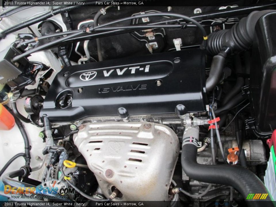 2003 Toyota Highlander I4 2.4 Liter DOHC 16-Valve VVT-i 4 Cylinder Engine Photo #13
