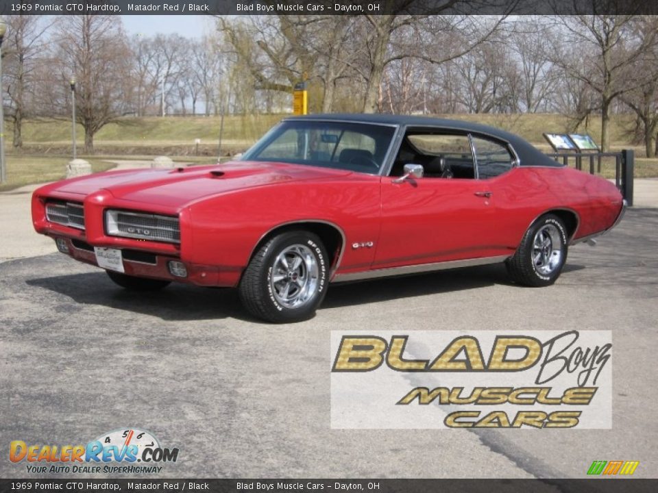 1969 Pontiac GTO Hardtop Matador Red / Black Photo #1