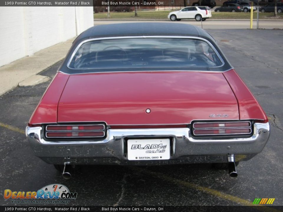 1969 Pontiac GTO Hardtop Matador Red / Black Photo #13