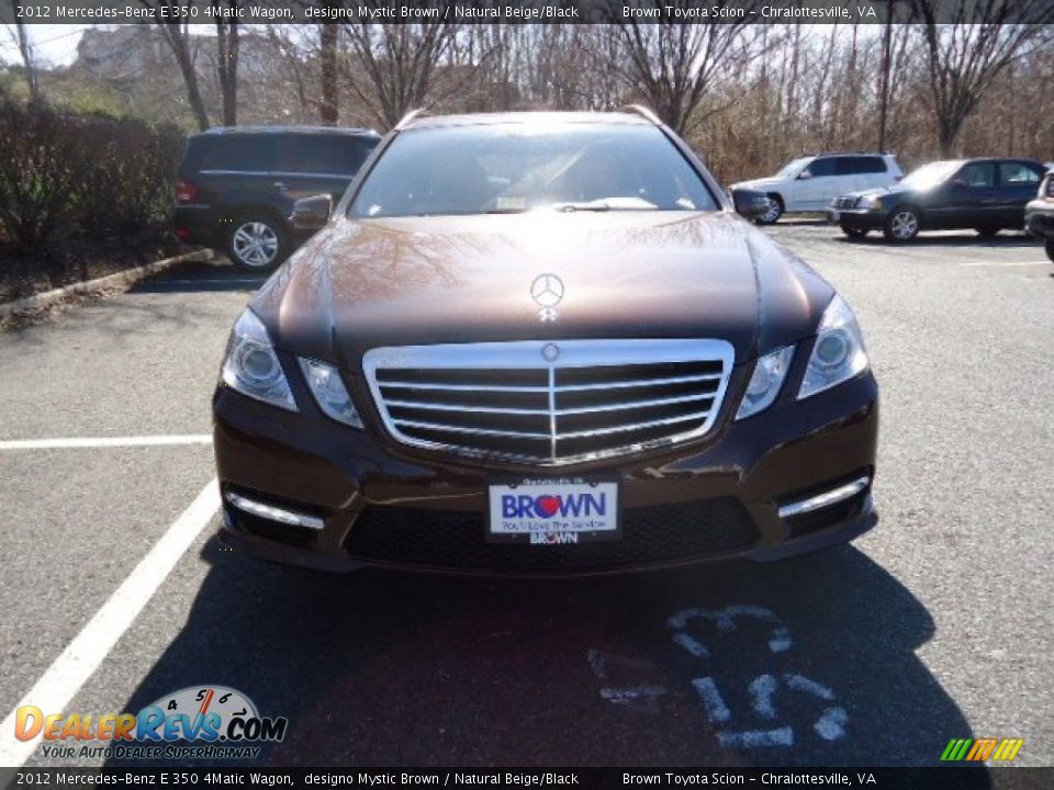 2012 Mercedes-Benz E 350 4Matic Wagon designo Mystic Brown / Natural Beige/Black Photo #2