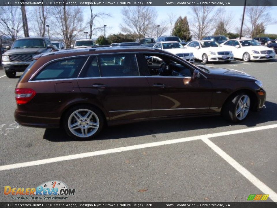 2012 Mercedes-Benz E 350 4Matic Wagon designo Mystic Brown / Natural Beige/Black Photo #8