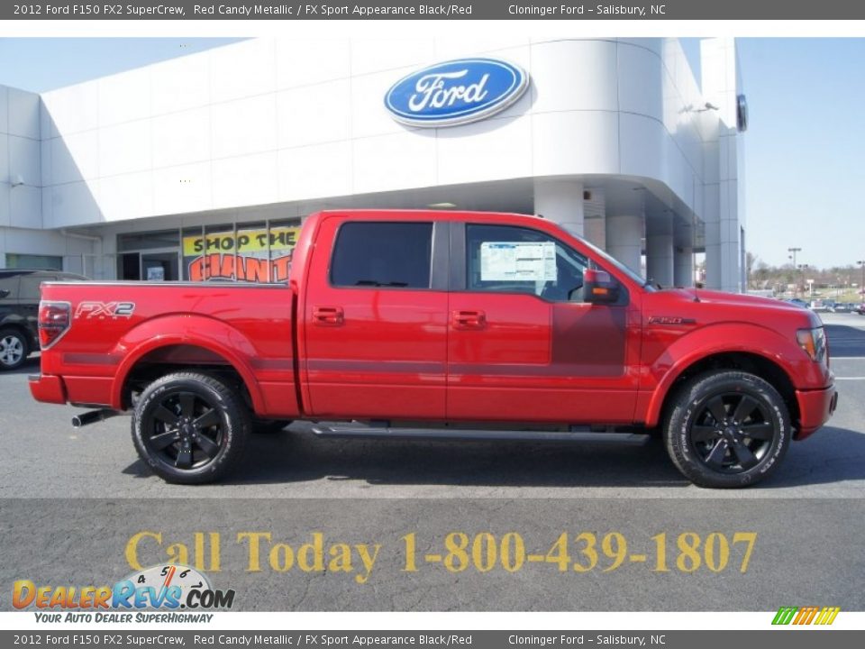 2012 Ford F150 FX2 SuperCrew Red Candy Metallic / FX Sport Appearance Black/Red Photo #1