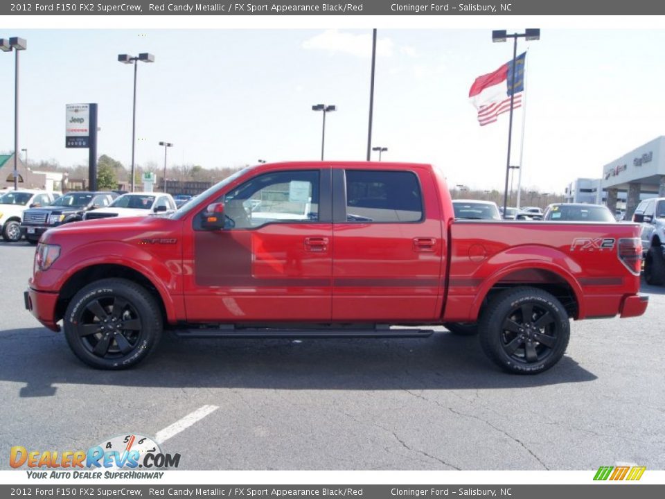 2012 Ford F150 FX2 SuperCrew Red Candy Metallic / FX Sport Appearance Black/Red Photo #5