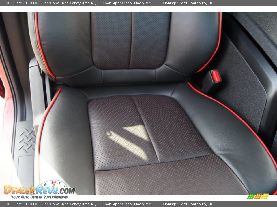 FX Sport Appearance Black/Red Interior - 2012 Ford F150 FX2 SuperCrew Photo #13