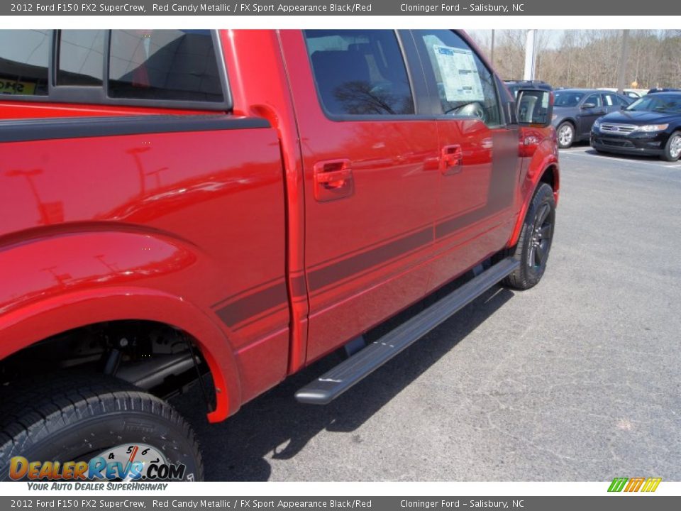 2012 Ford F150 FX2 SuperCrew Red Candy Metallic / FX Sport Appearance Black/Red Photo #19