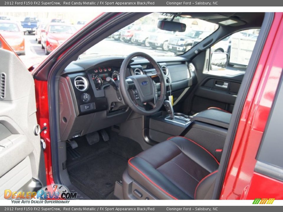 2012 Ford F150 FX2 SuperCrew Red Candy Metallic / FX Sport Appearance Black/Red Photo #26