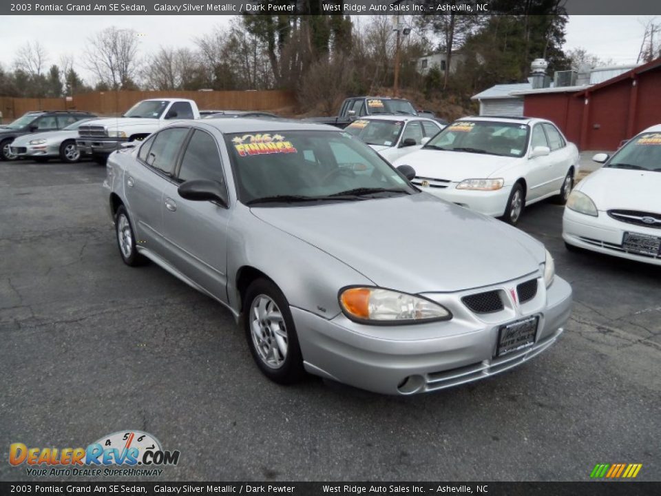 2003 Pontiac Grand Am SE Sedan Galaxy Silver Metallic / Dark Pewter Photo #1