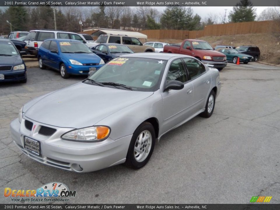 2003 Pontiac Grand Am SE Sedan Galaxy Silver Metallic / Dark Pewter Photo #4