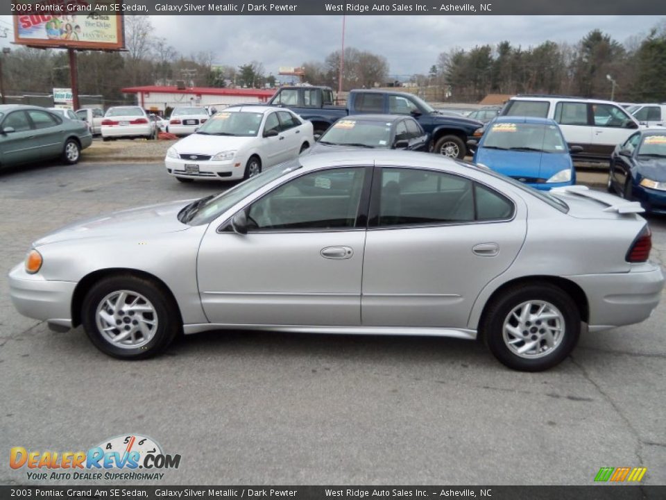 2003 Pontiac Grand Am SE Sedan Galaxy Silver Metallic / Dark Pewter Photo #5