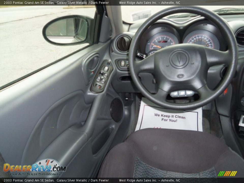 2003 Pontiac Grand Am SE Sedan Galaxy Silver Metallic / Dark Pewter Photo #13