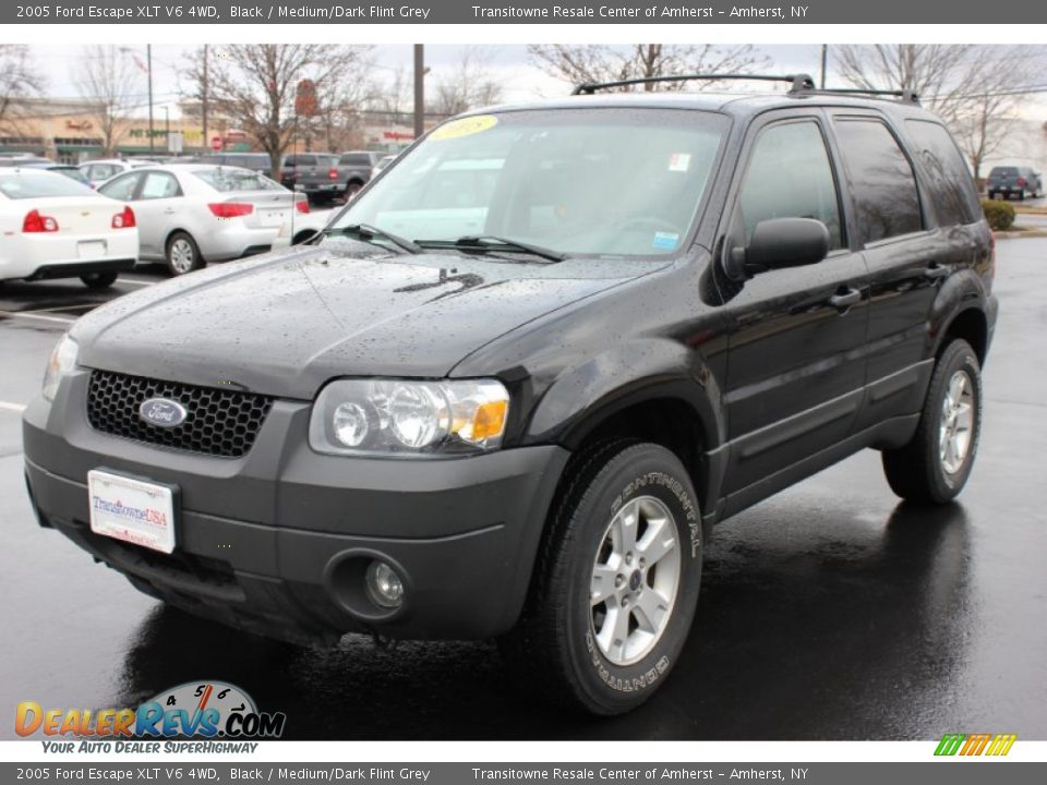 2005 Ford Escape XLT V6 4WD Black / Medium/Dark Flint Grey Photo #1