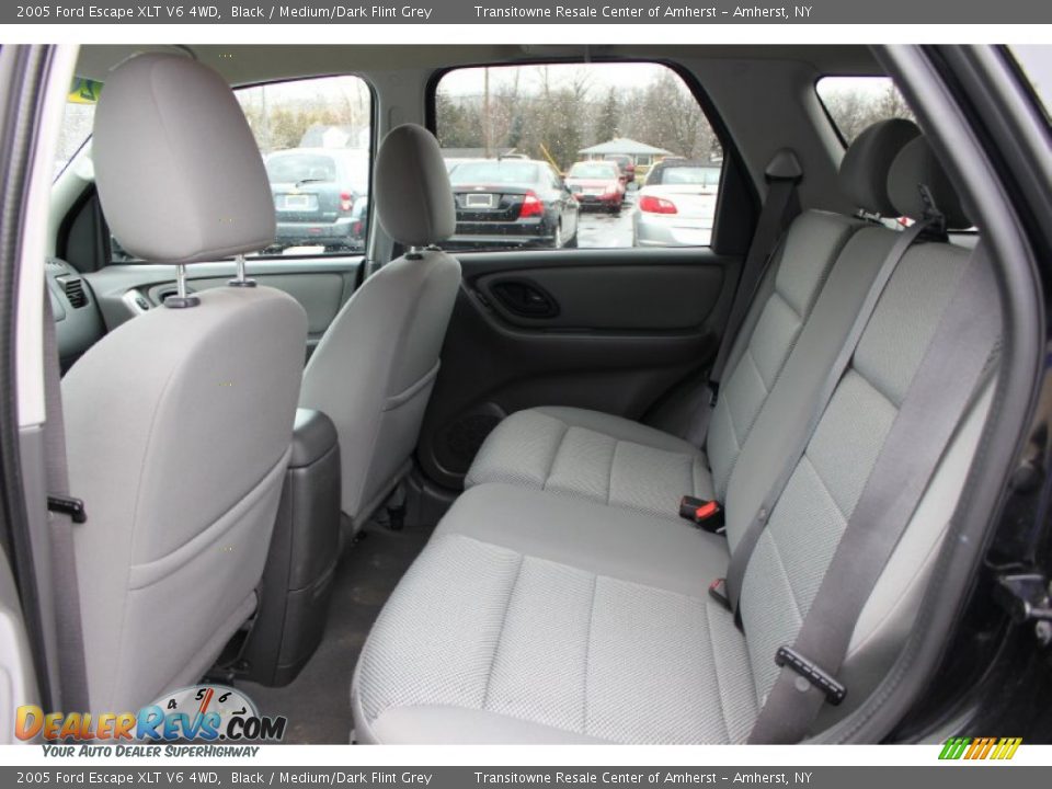 2005 Ford Escape XLT V6 4WD Black / Medium/Dark Flint Grey Photo #12