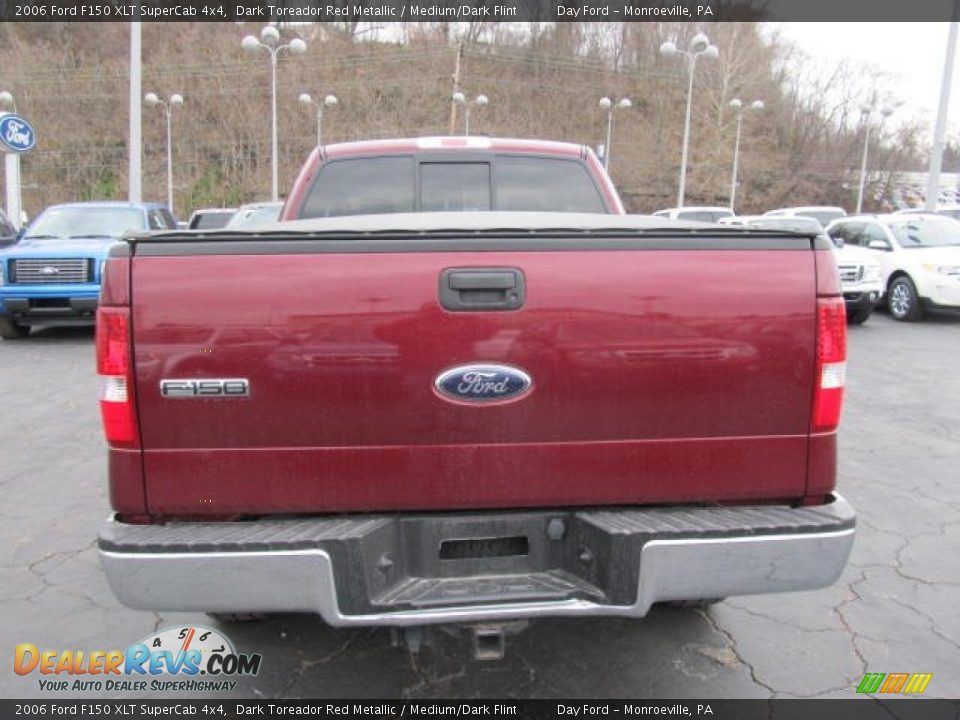 2006 Ford F150 XLT SuperCab 4x4 Dark Toreador Red Metallic / Medium/Dark Flint Photo #3