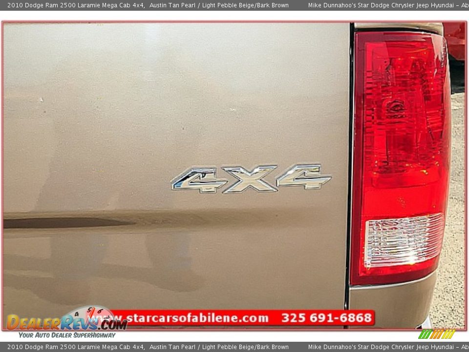 2010 Dodge Ram 2500 Laramie Mega Cab 4x4 Austin Tan Pearl / Light Pebble Beige/Bark Brown Photo #6