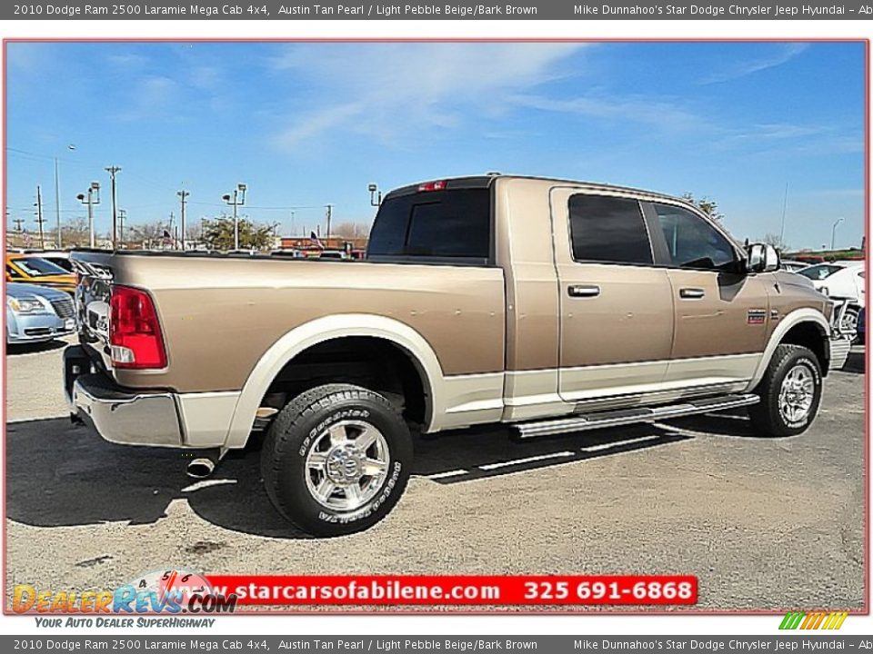 2010 Dodge Ram 2500 Laramie Mega Cab 4x4 Austin Tan Pearl / Light Pebble Beige/Bark Brown Photo #9