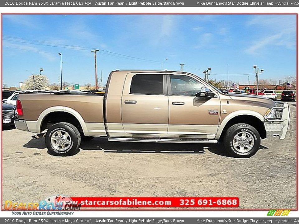 2010 Dodge Ram 2500 Laramie Mega Cab 4x4 Austin Tan Pearl / Light Pebble Beige/Bark Brown Photo #10
