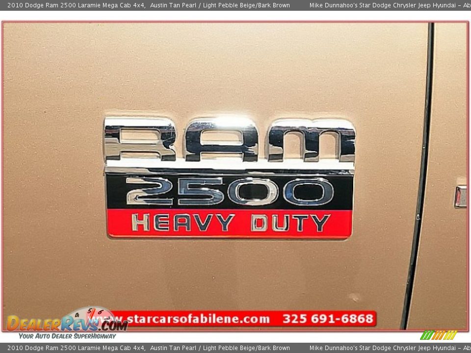 2010 Dodge Ram 2500 Laramie Mega Cab 4x4 Austin Tan Pearl / Light Pebble Beige/Bark Brown Photo #11