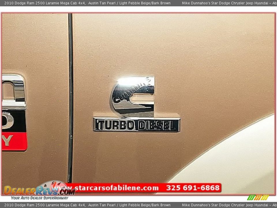 2010 Dodge Ram 2500 Laramie Mega Cab 4x4 Austin Tan Pearl / Light Pebble Beige/Bark Brown Photo #12
