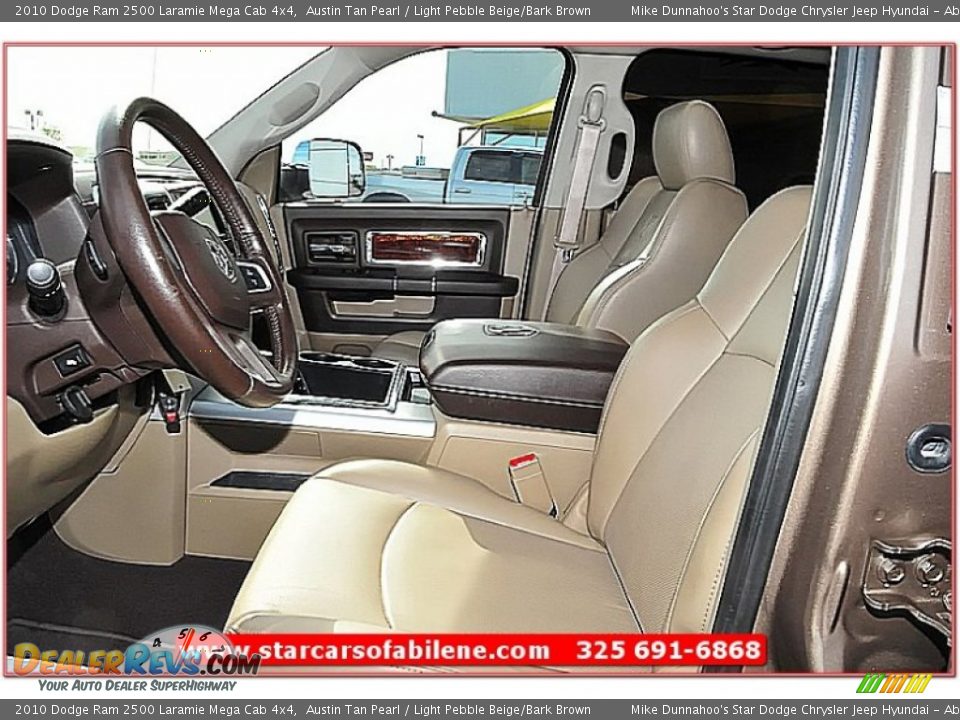2010 Dodge Ram 2500 Laramie Mega Cab 4x4 Austin Tan Pearl / Light Pebble Beige/Bark Brown Photo #18