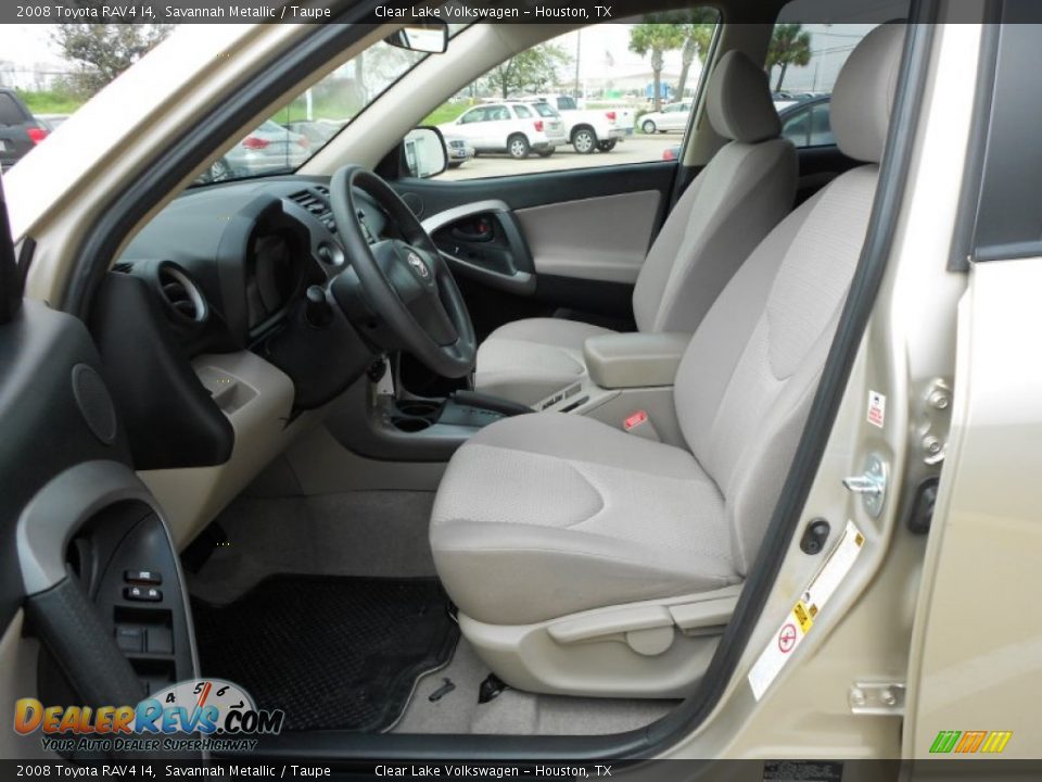 Taupe Interior - 2008 Toyota RAV4 I4 Photo #13