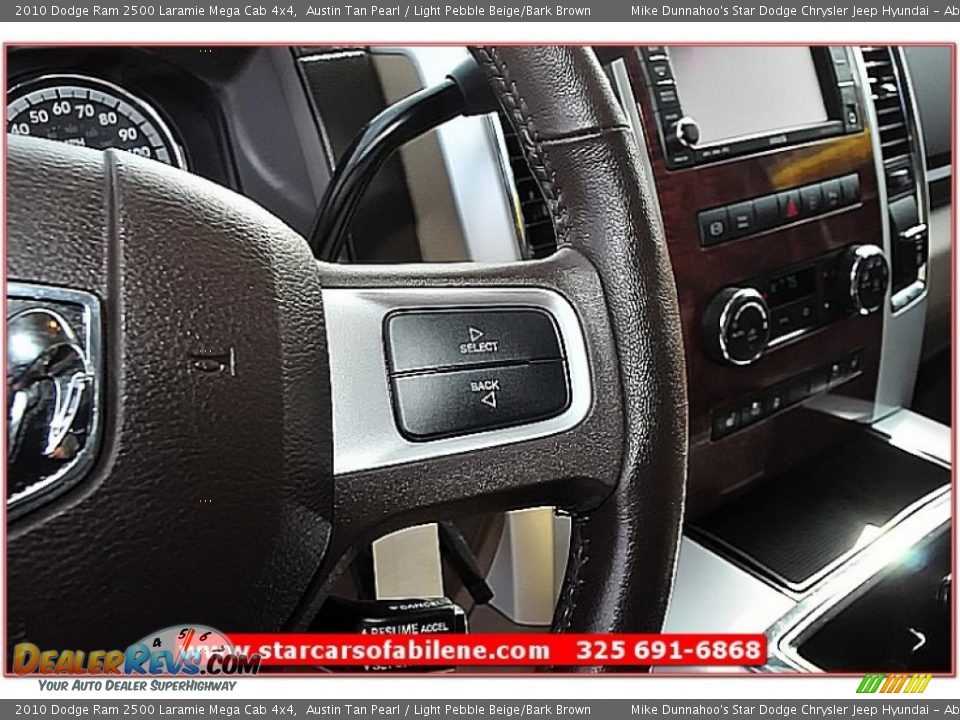 2010 Dodge Ram 2500 Laramie Mega Cab 4x4 Austin Tan Pearl / Light Pebble Beige/Bark Brown Photo #25