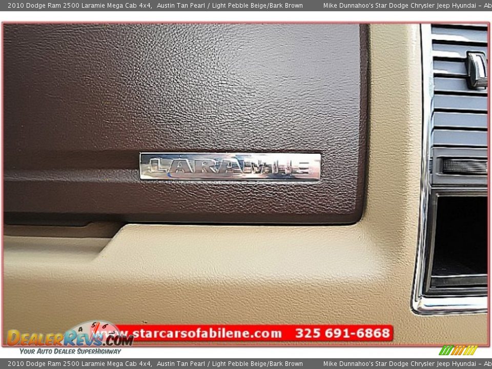 2010 Dodge Ram 2500 Laramie Mega Cab 4x4 Austin Tan Pearl / Light Pebble Beige/Bark Brown Photo #36