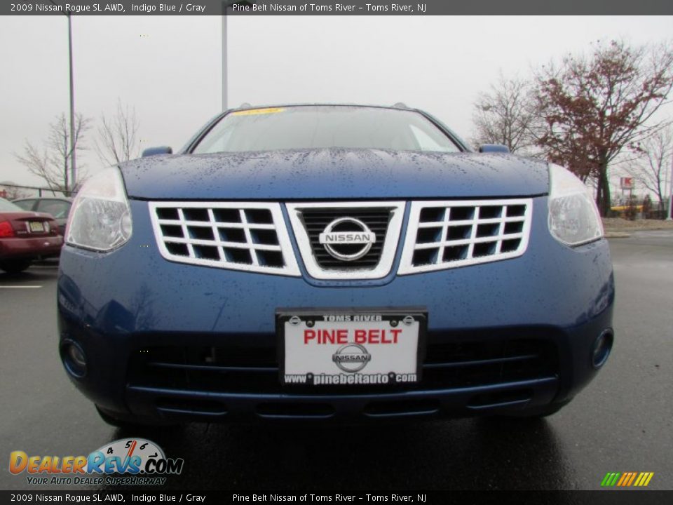 2009 Nissan Rogue SL AWD Indigo Blue / Gray Photo #2