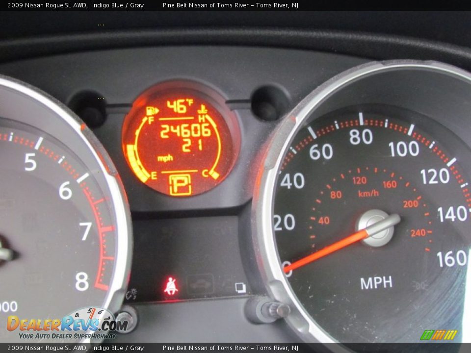 2009 Nissan Rogue SL AWD Indigo Blue / Gray Photo #15