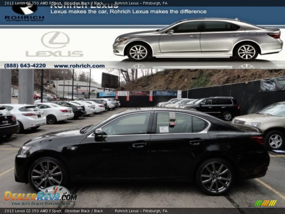 2013 Lexus GS 350 AWD F Sport Obsidian Black / Black Photo #1