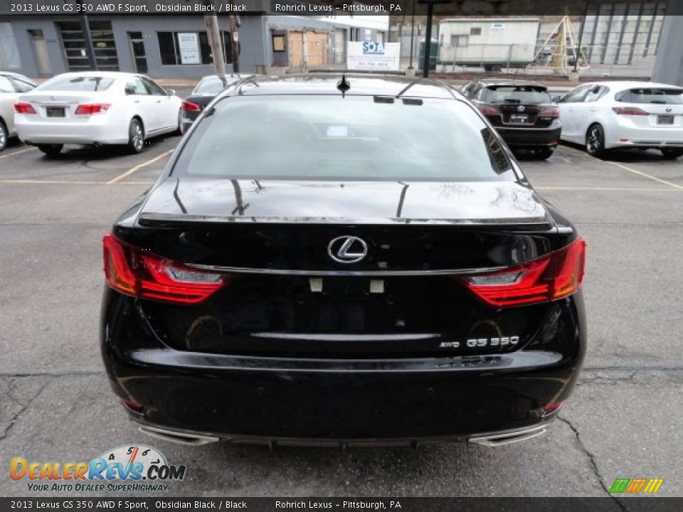 2013 Lexus GS 350 AWD F Sport Obsidian Black / Black Photo #3