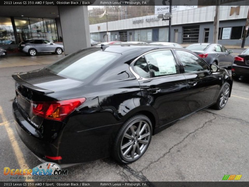 2013 Lexus Gs 350 Awd F Sport Obsidian Black Black Photo 4