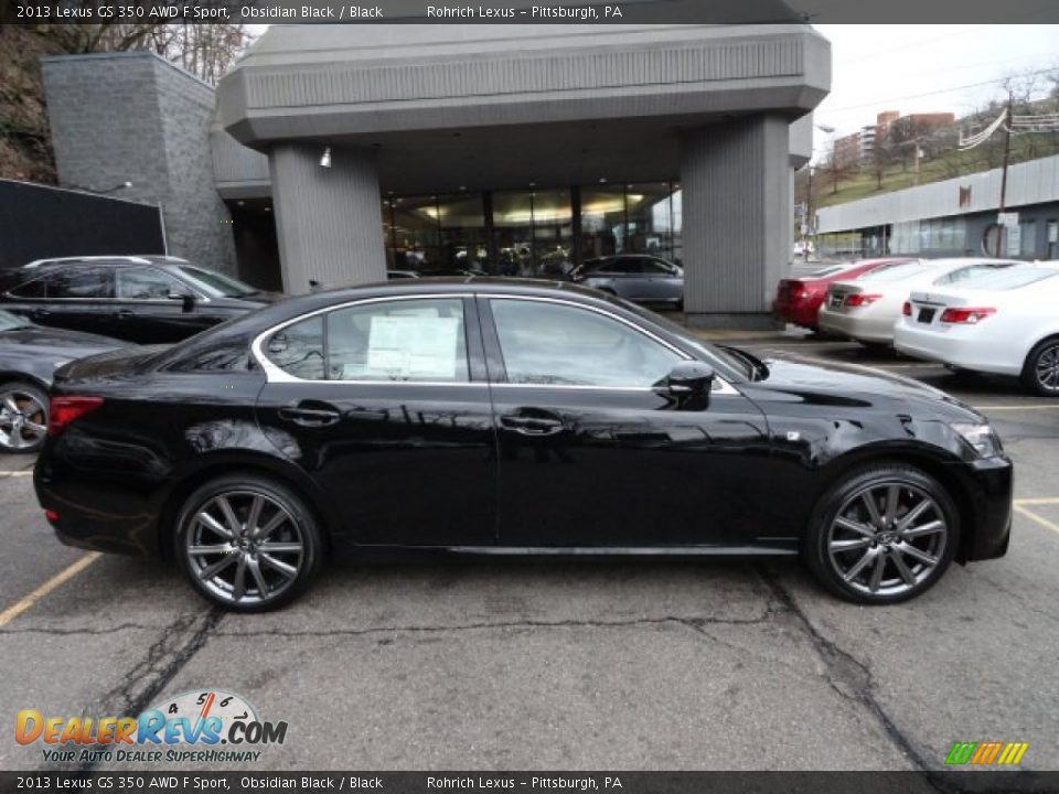 Obsidian Black 2013 Lexus GS 350 AWD F Sport Photo #5