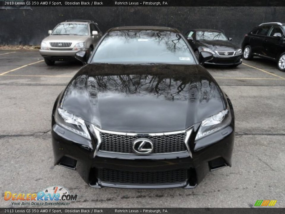 2013 Lexus GS 350 AWD F Sport Obsidian Black / Black Photo #7