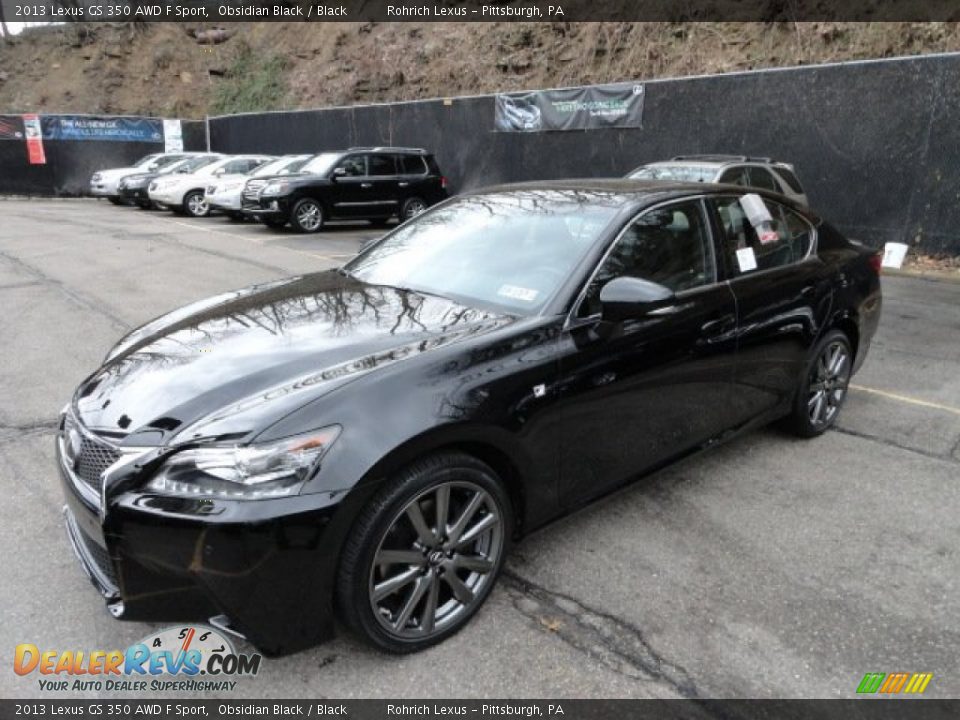 2013 Lexus GS 350 AWD F Sport Obsidian Black / Black Photo #8
