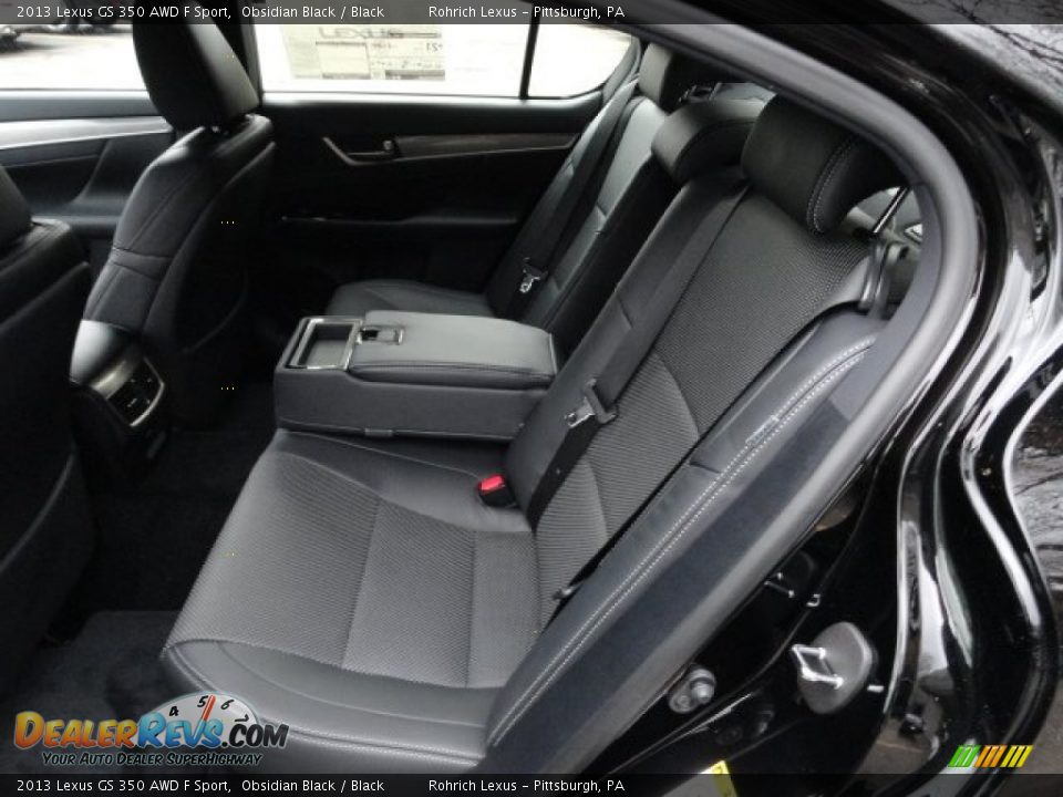 Black Interior - 2013 Lexus GS 350 AWD F Sport Photo #11