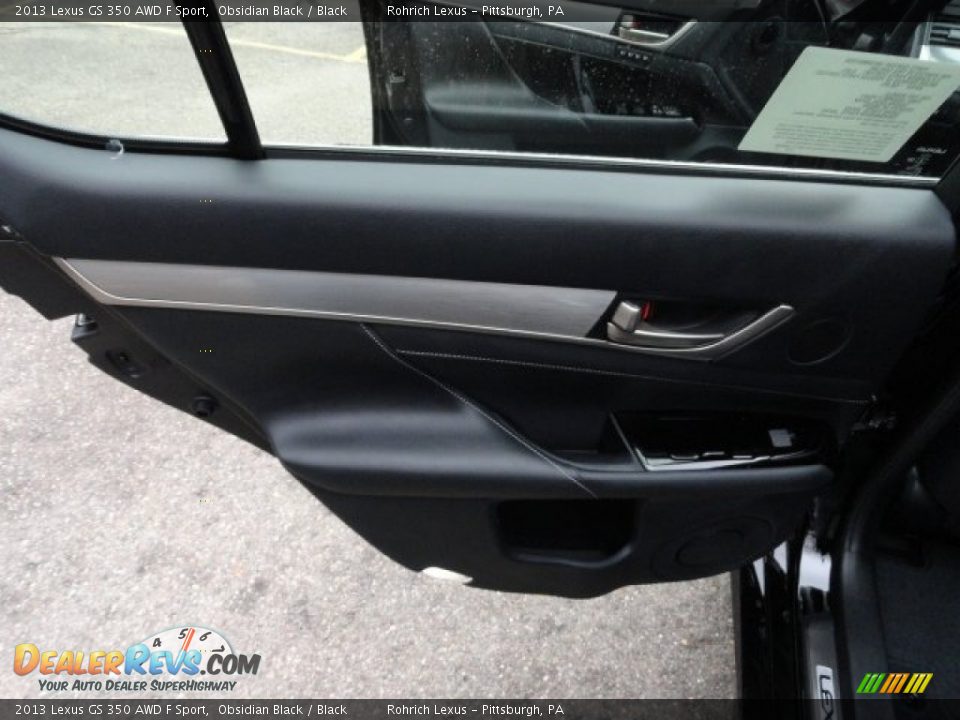 2013 Lexus GS 350 AWD F Sport Obsidian Black / Black Photo #13