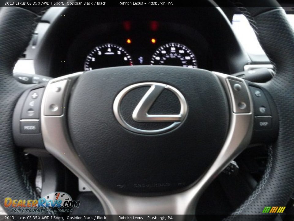 2013 Lexus GS 350 AWD F Sport Obsidian Black / Black Photo #16
