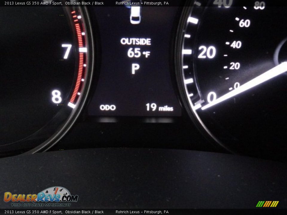 2013 Lexus GS 350 AWD F Sport Obsidian Black / Black Photo #20