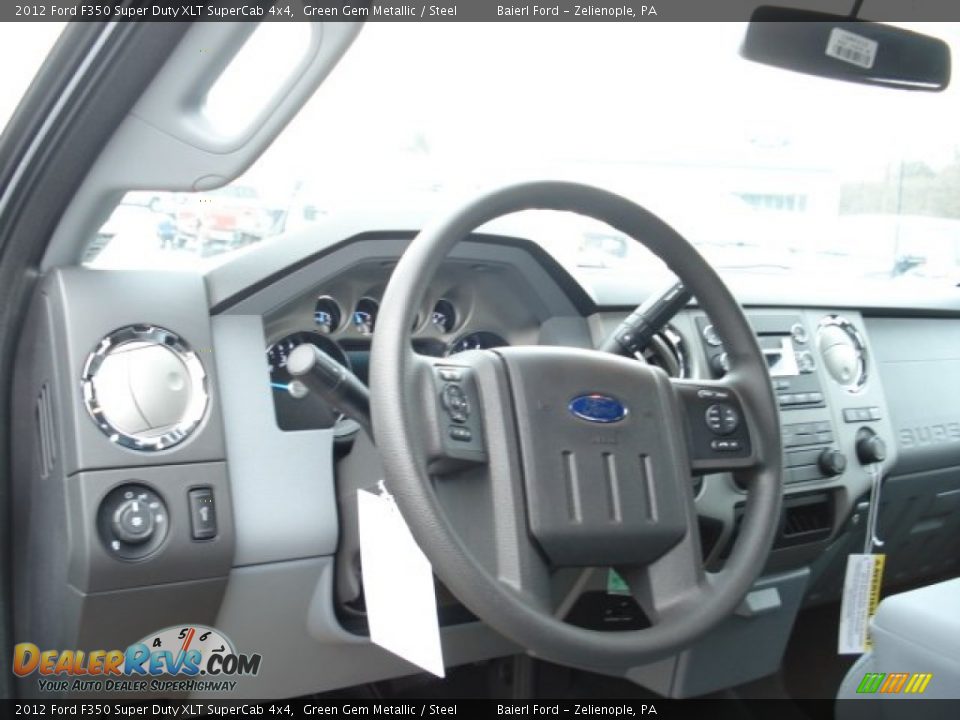 2012 Ford F350 Super Duty XLT SuperCab 4x4 Steering Wheel Photo #10