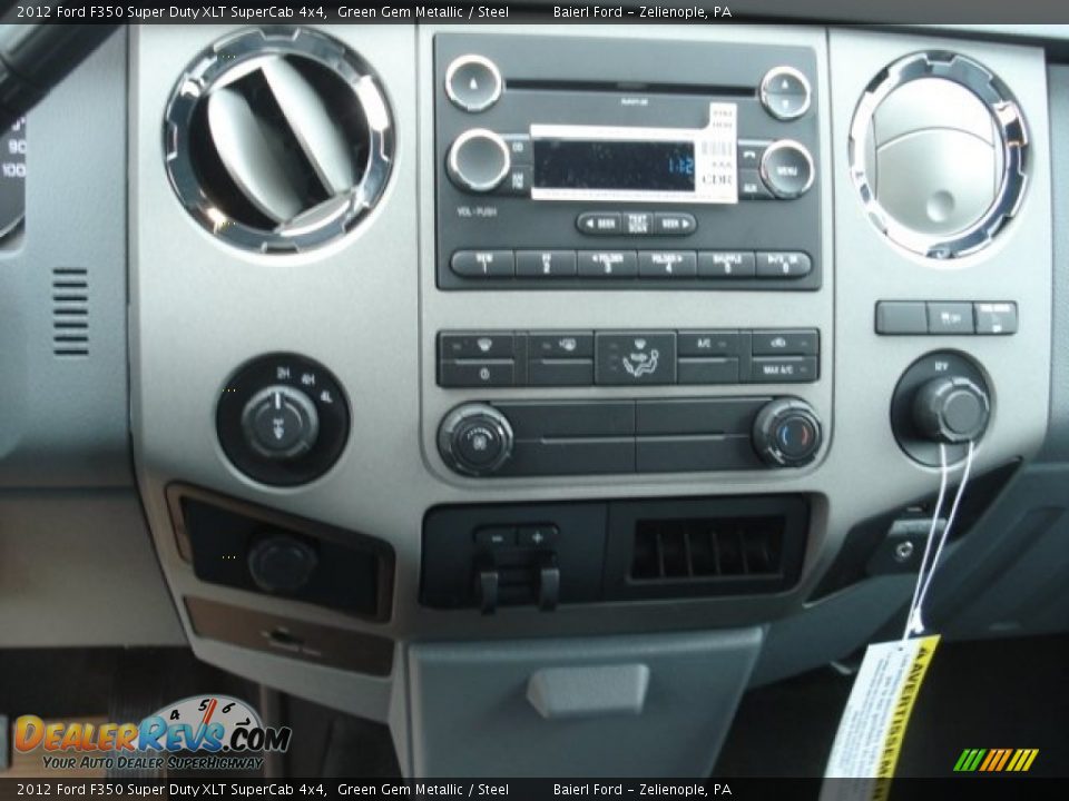 2012 Ford F350 Super Duty XLT SuperCab 4x4 Green Gem Metallic / Steel Photo #17