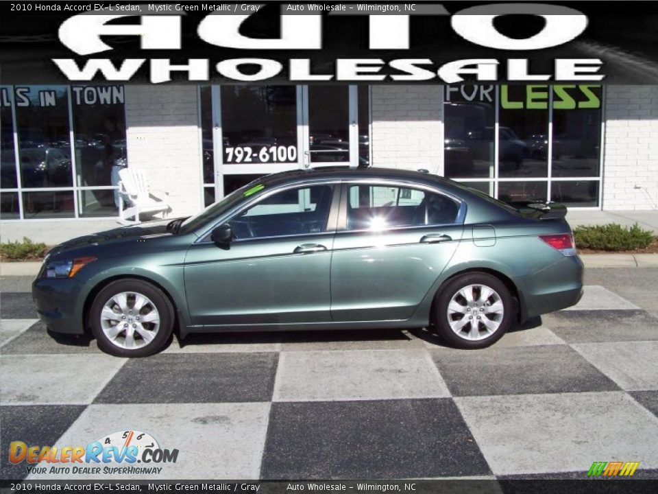 2010 Honda Accord EX-L Sedan Mystic Green Metallic / Gray Photo #1