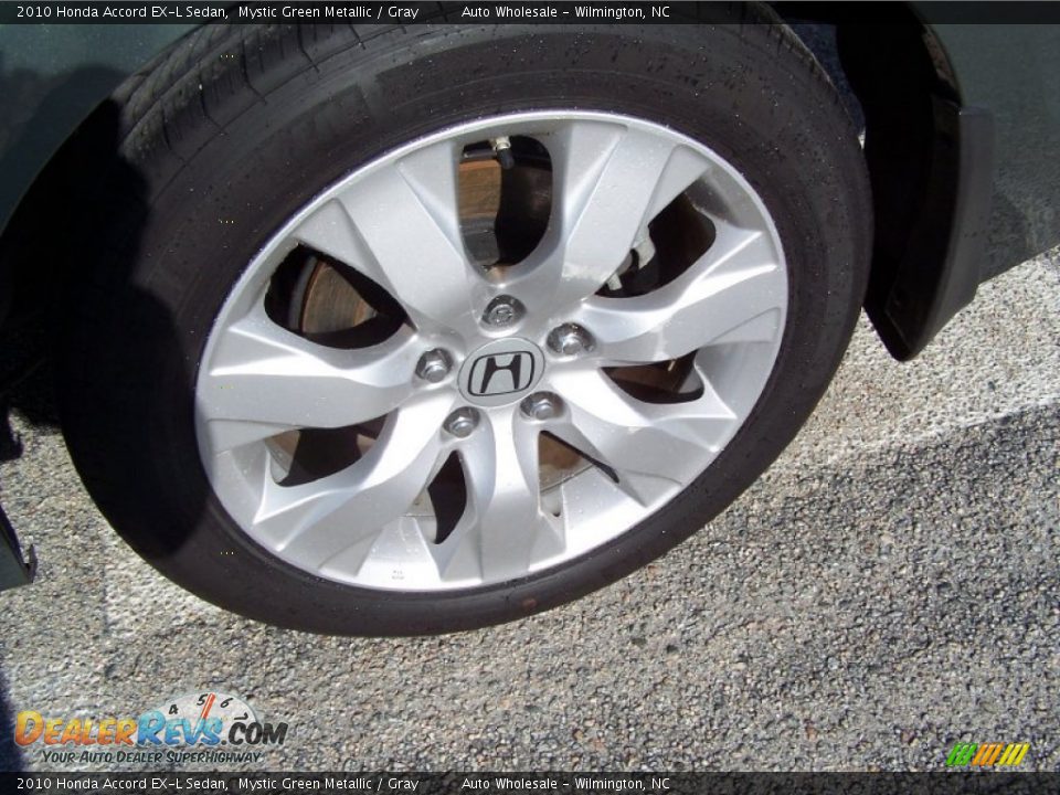 2010 Honda Accord EX-L Sedan Mystic Green Metallic / Gray Photo #4
