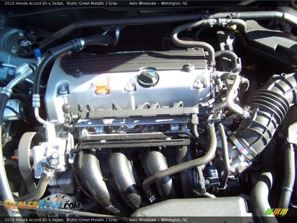 2010 Honda Accord EX-L Sedan Mystic Green Metallic / Gray Photo #6