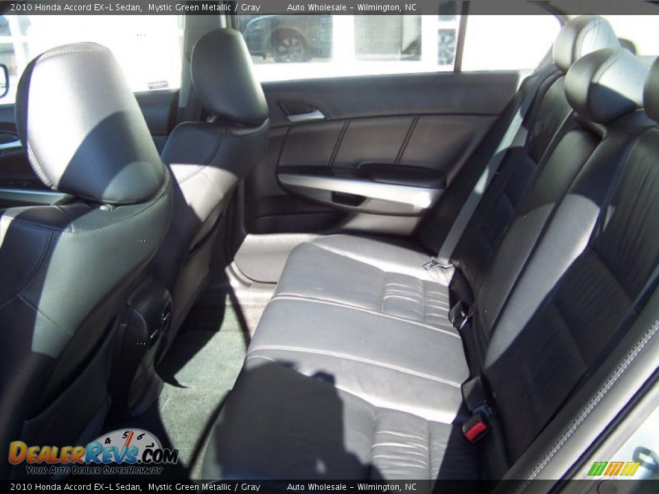 2010 Honda Accord EX-L Sedan Mystic Green Metallic / Gray Photo #7