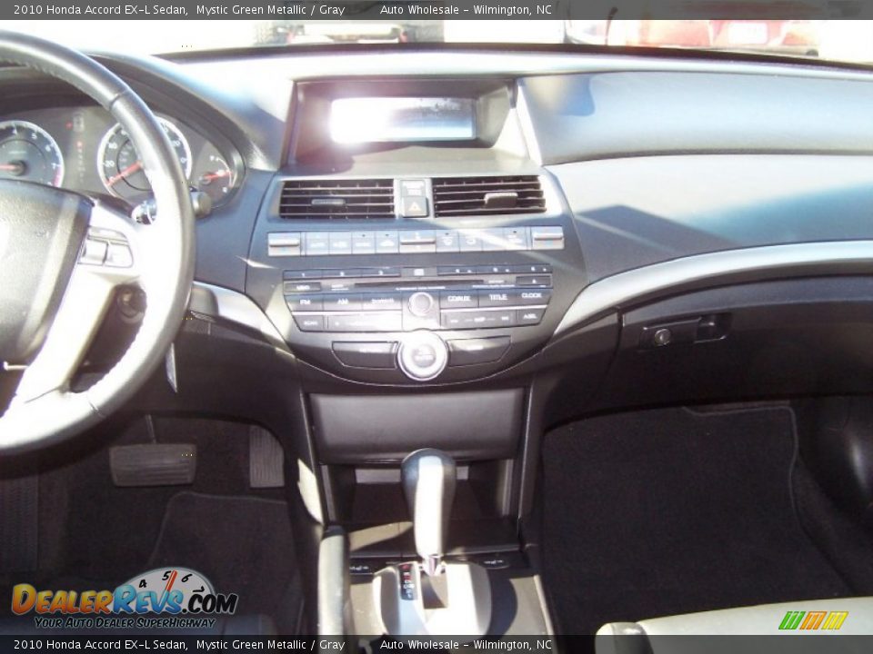 2010 Honda Accord EX-L Sedan Mystic Green Metallic / Gray Photo #8