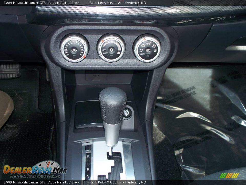2009 Mitsubishi Lancer GTS Aqua Metallic / Black Photo #11