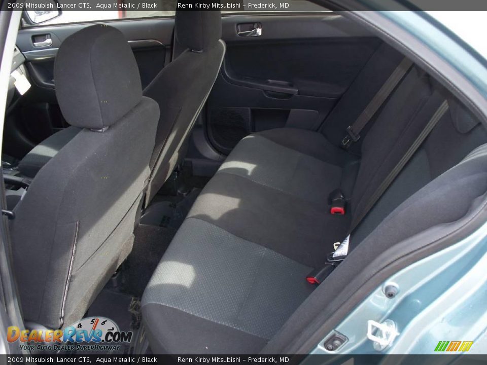 2009 Mitsubishi Lancer GTS Aqua Metallic / Black Photo #13