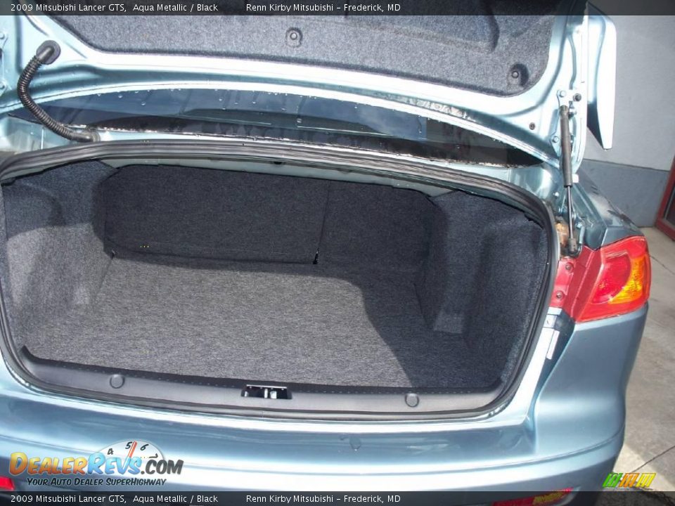 2009 Mitsubishi Lancer GTS Aqua Metallic / Black Photo #14